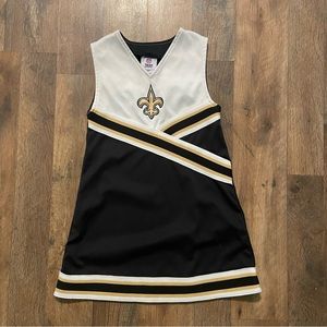 New Orlean Saints size 6 girls cheer uniform